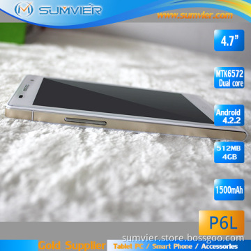 4.7inch Dual Core Dual SIM Cell Phone with Mtk6572 Android4.2